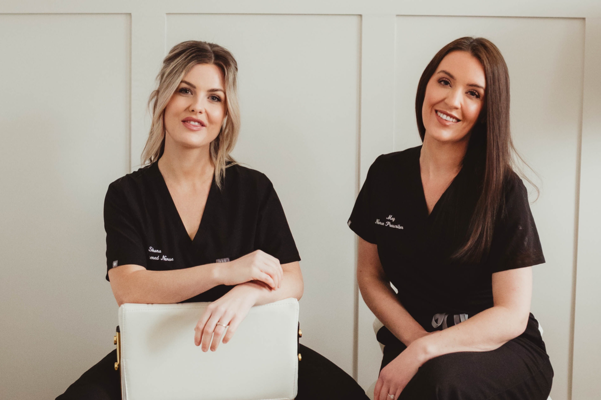 Meg and Shona of SYN. Medical Aesthetics photographed in the clinic